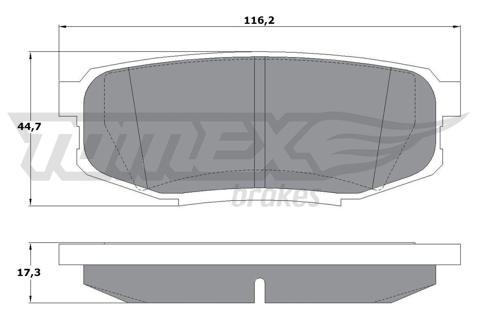 TOMEX Brakes Bremsbelagsatz, Scheibenbremse